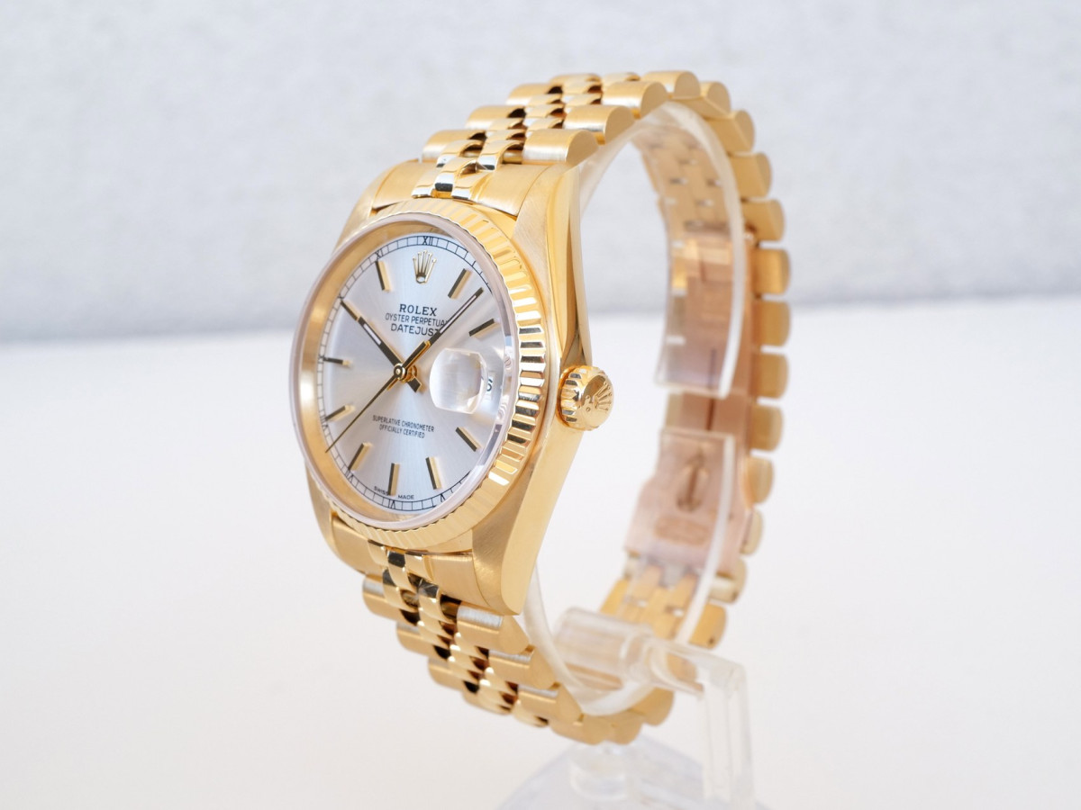 Швейцарський годинник Rolex Datejust 36 Jubilee 18K Yellow Gold Silver Dial