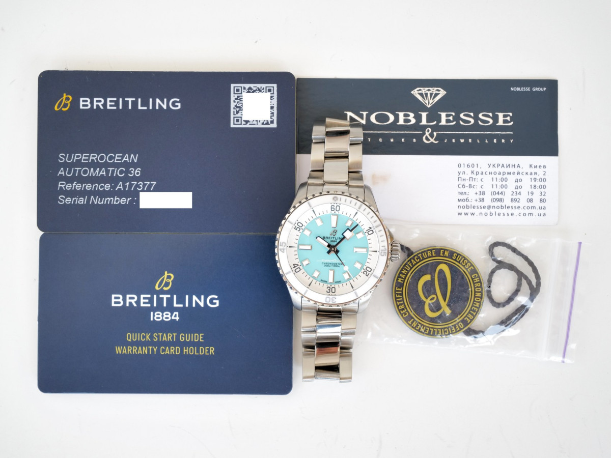 Швейцарський годинник Breitling Superocean Automatic Tiffany Dial 36