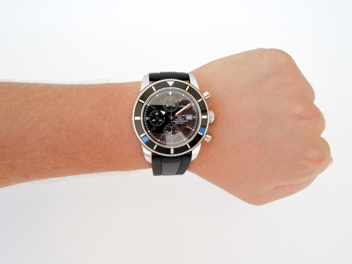 Swiss watch Breitling Superocean Heritage Chronograph Black Dial 46