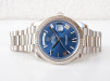 Швейцарський годинник Rolex Day-Date 40 White Gold 18K Blue Roman Dial