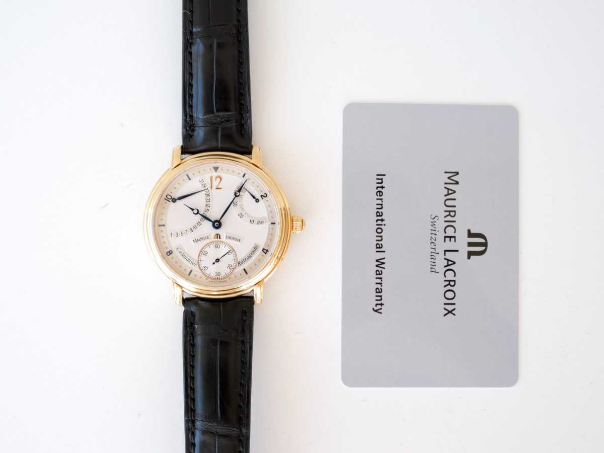 Швейцарские часы Maurice Lacroix Masterpiece Calendrier Retrograde 18K Rose Gold 43