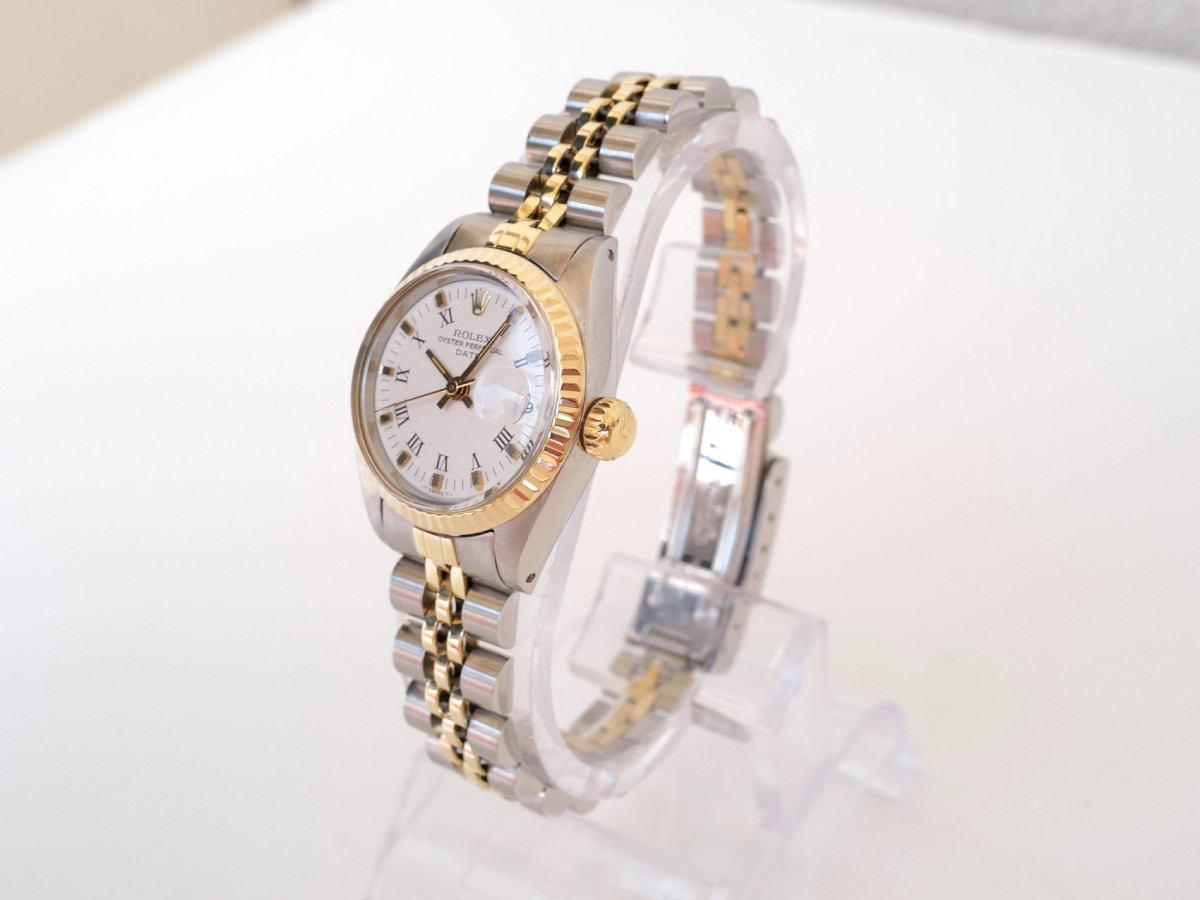Швейцарський годинник Rolex Lady-Datejust 26 Jubilee Steel 18K Yellow Gold White Dial