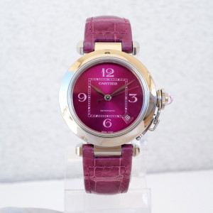Швейцарський годинник Cartier Pasha C Christmas Limited Edition Raspberry Dial 35