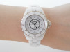 Швейцарские часы Chanel J12 Quartz White Ceramic Diamond Dial 33