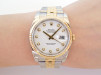Швейцарський годинник Rolex Datejust 36 Jubilee Steel 18K Yellow Gold White Diamond Dial