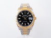 Швейцарський годинник Rolex Datejust 41 Oyster Steel 18K Yellow Gold Black Dial