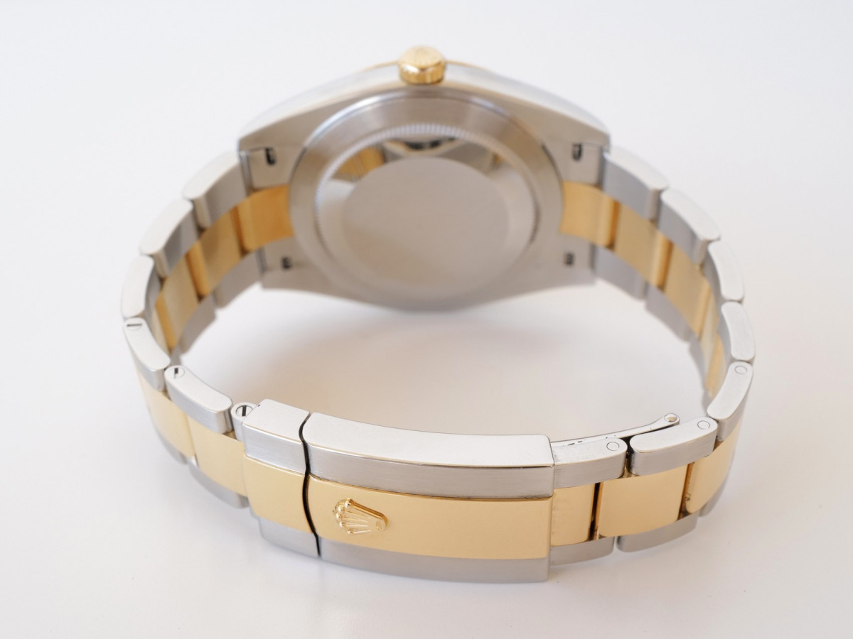 Швейцарський годинник Rolex Datejust 41 Oyster Steel 18K Yellow Gold Black Dial