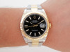 Швейцарський годинник Rolex Datejust 41 Oyster Steel 18K Yellow Gold Black Dial
