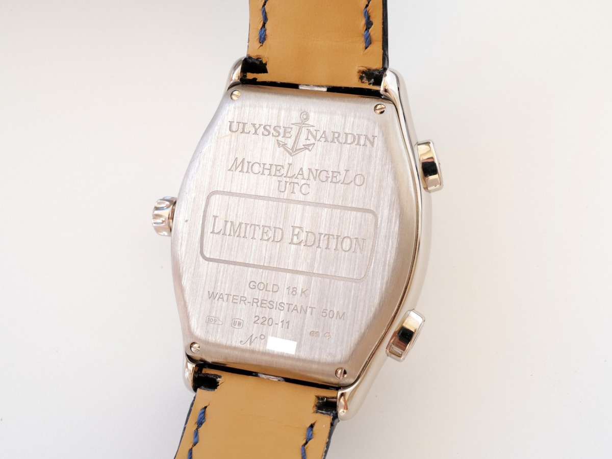 Швейцарський годинник Ulysse Nardin Michelangelo Gigante UTC 18K White Gold Limited Edition of 100
