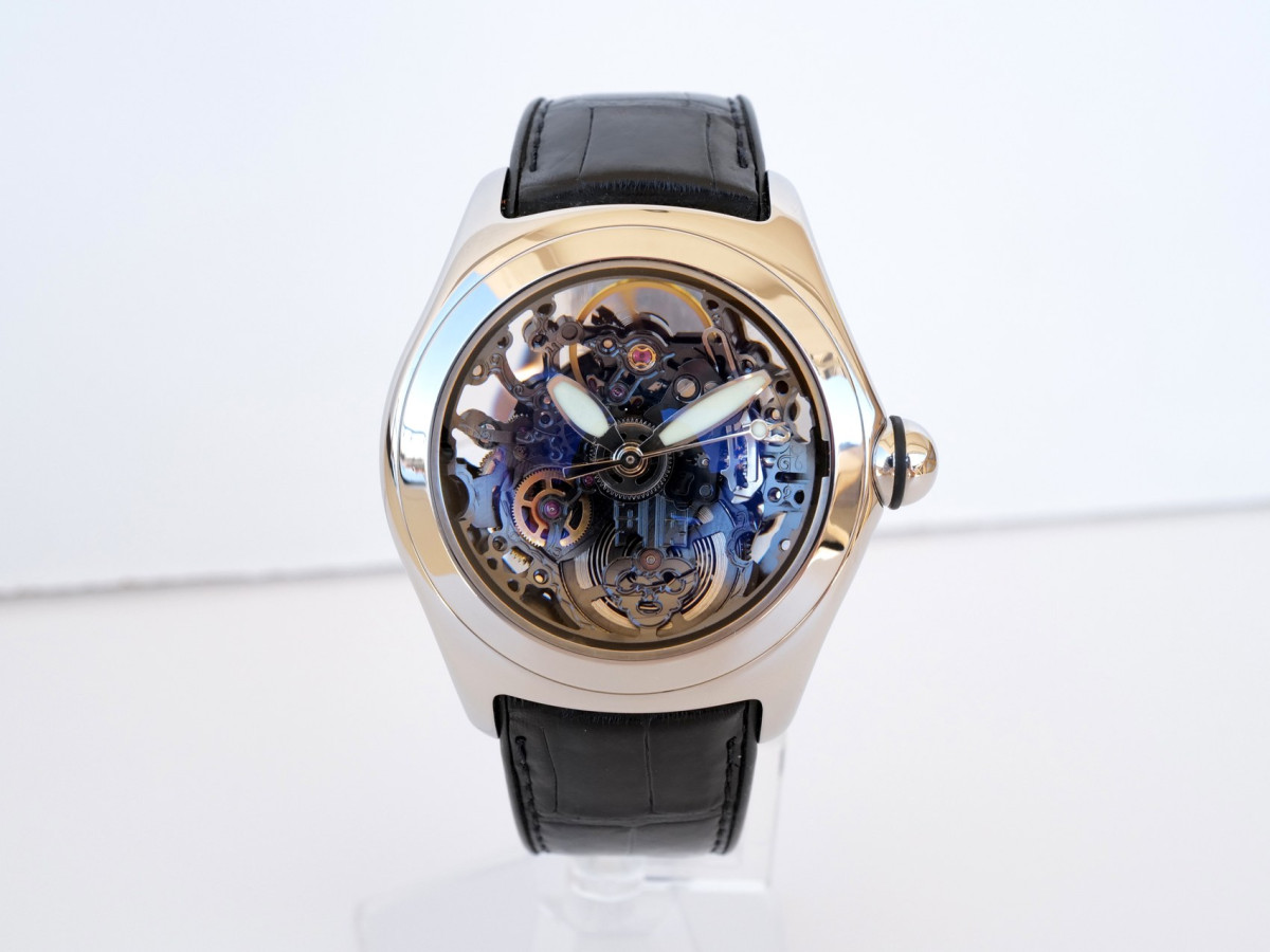 Швейцарський годинник Corum Bubble Black Skeleton 45