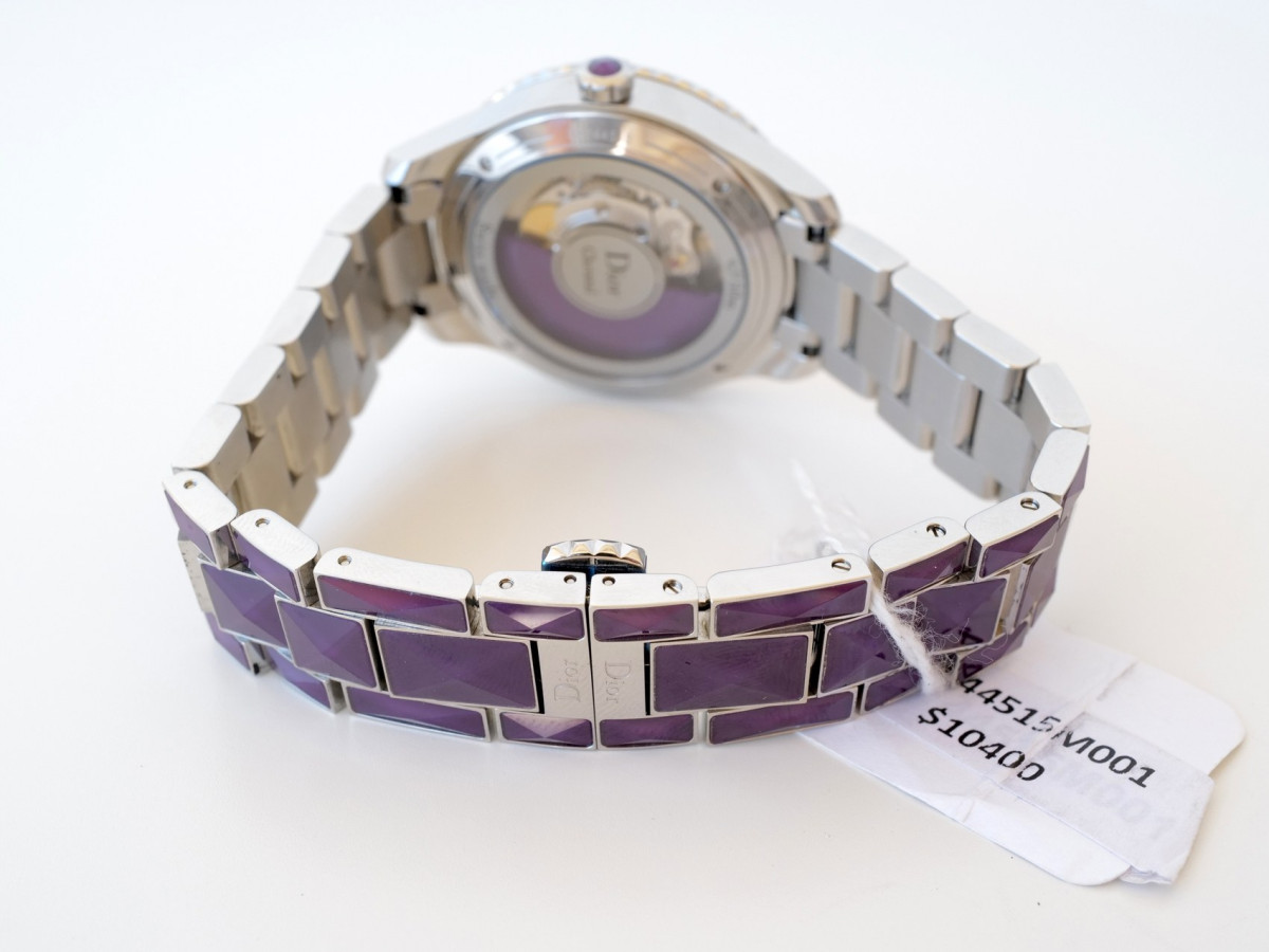 Швейцарський годинник Dior Christal Purple Diamond Automatic 38