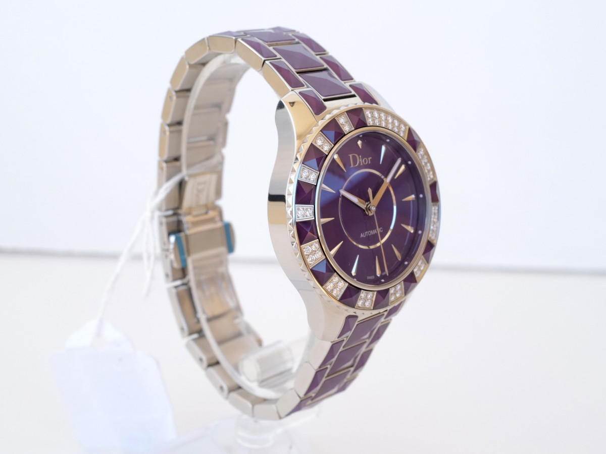 Швейцарський годинник Dior Christal Purple Diamond Automatic 38