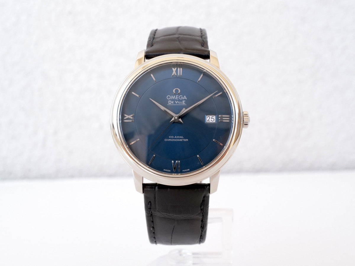 Швейцарские часы Omega De Ville Prestige Blue Dial 40