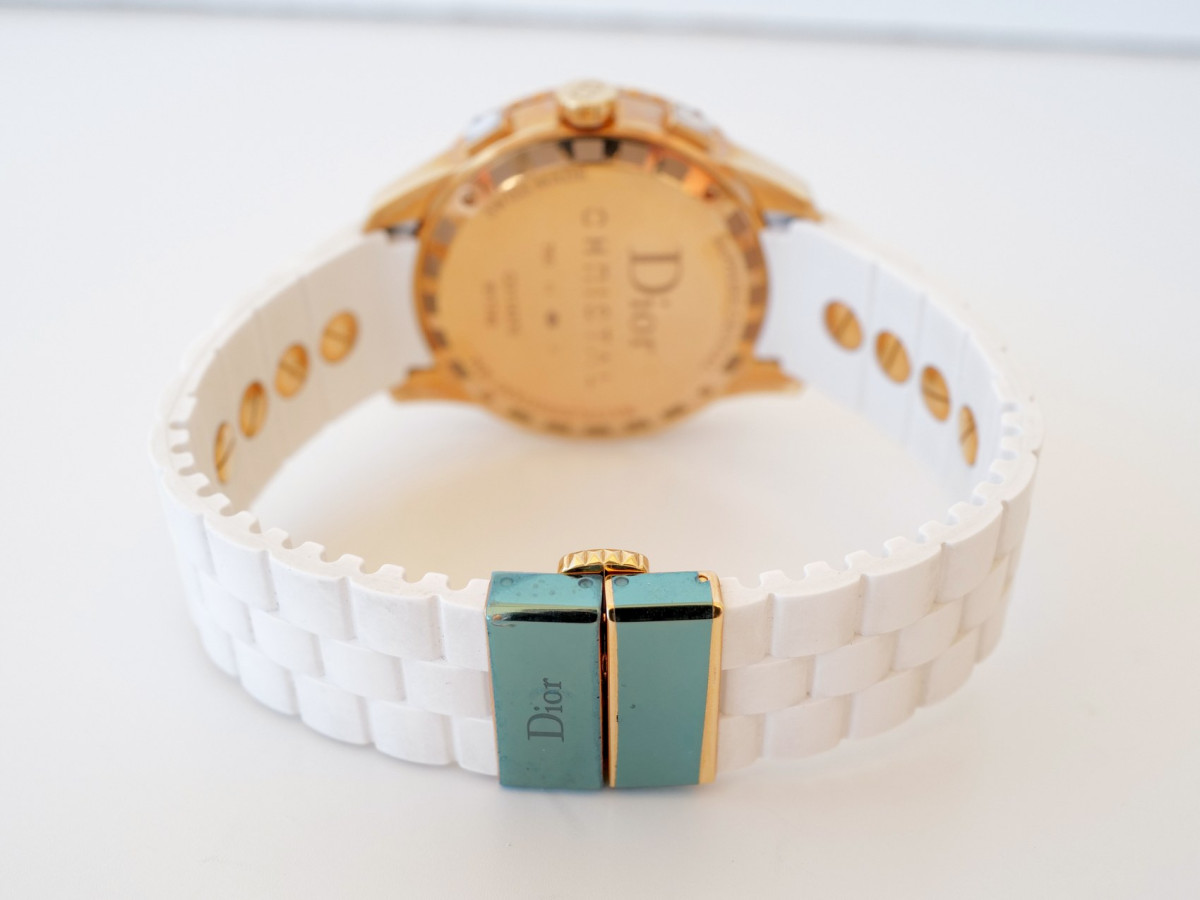 Швейцарские часы Christian Dior Christal Chronograph 18K Rose Gold Diamonds 38