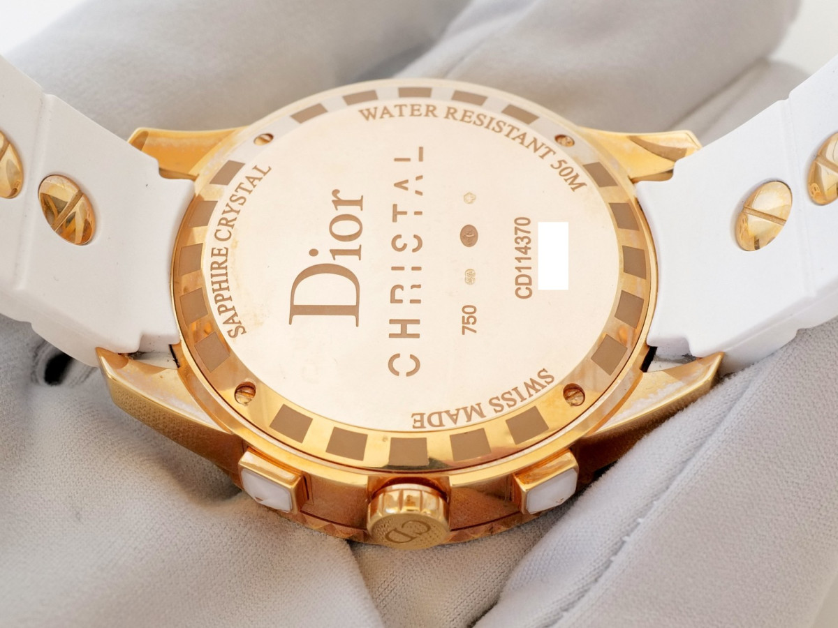 Швейцарские часы Christian Dior Christal Chronograph 18K Rose Gold Diamonds 38