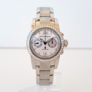 Швейцарские часы Girard Perregaux Lady Chronograph MOP Diamond Dial Bezel 32