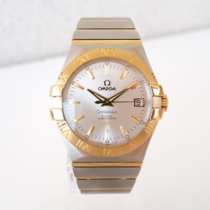 Швейцарские часы Omega Constellation Co-Axial Steel 18K Yellow Gold 35