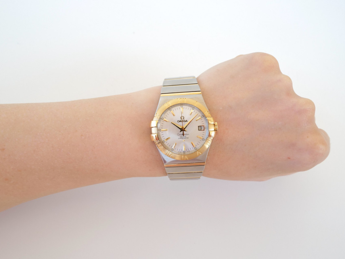 Швейцарские часы Omega Constellation Co-Axial Steel 18K Yellow Gold 35