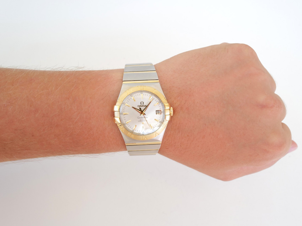 Швейцарские часы Omega Constellation Co-Axial Steel 18K Yellow Gold 35