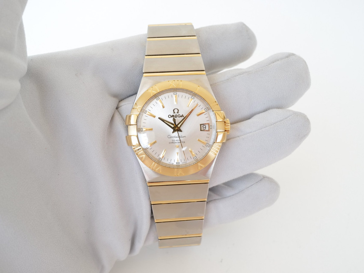 Швейцарские часы Omega Constellation Co-Axial Steel 18K Yellow Gold 35