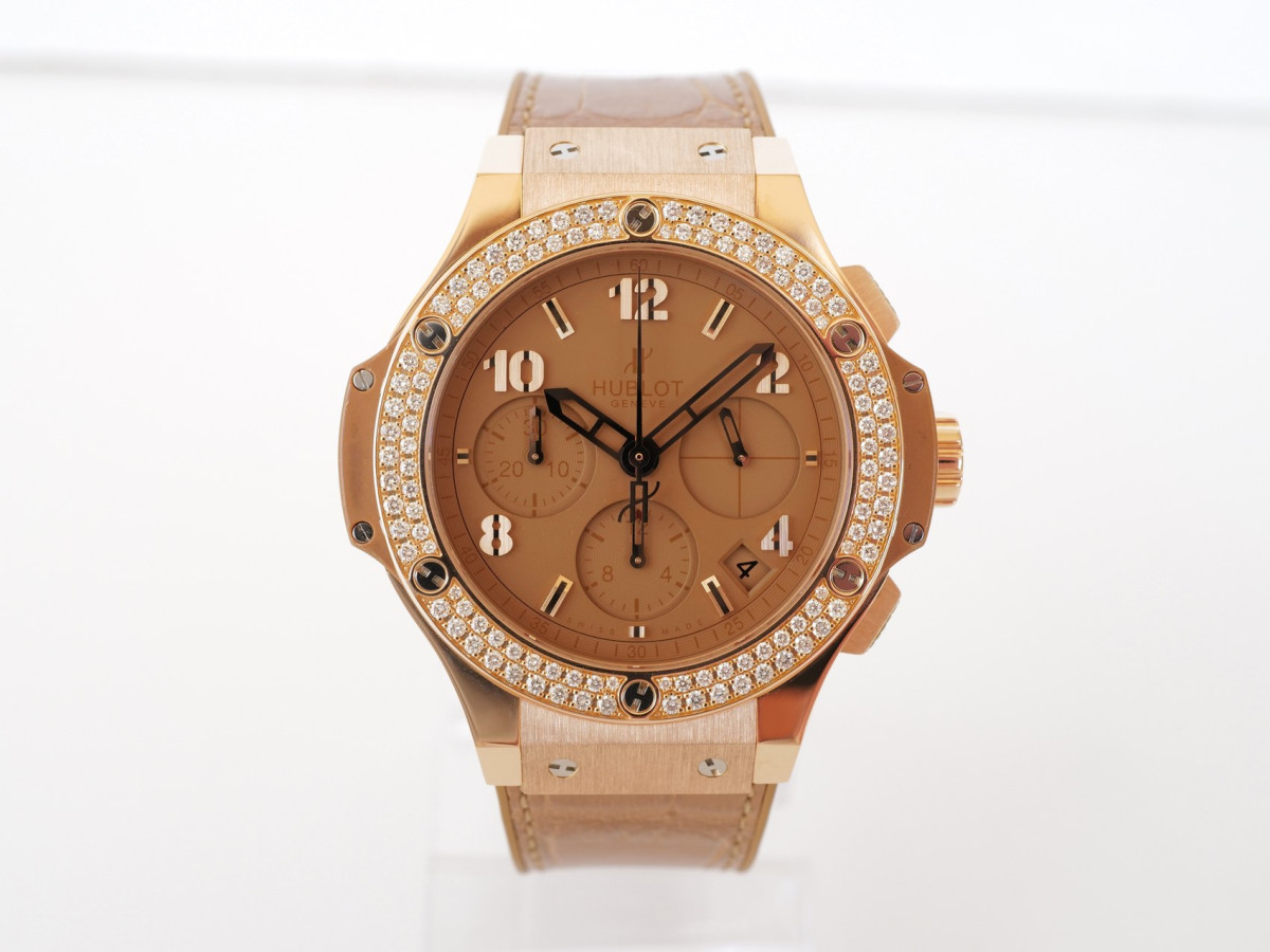 Швейцарський годинник Hublot Big Bang Tutti Frutti Camel Chronograph 18K Rose Gold Diamonds 41