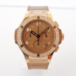 Швейцарские часы Hublot Big Bang Tutti Frutti Camel Chronograph 18K Rose Gold Diamonds 41