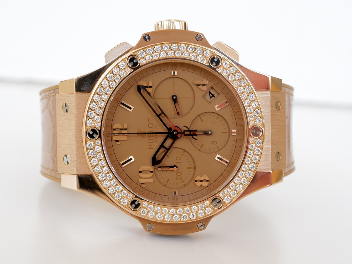 Швейцарський годинник Hublot Big Bang Tutti Frutti Camel Chronograph 18K Rose Gold Diamonds 41