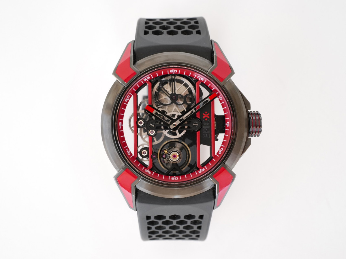 Швейцарские часы Jacob & Co. Epic X Racing Black Red Titanium Limited Edition 44
