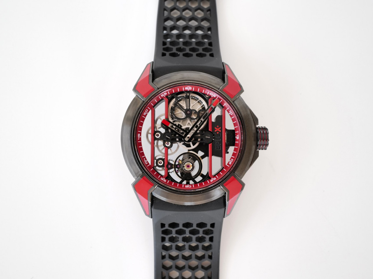 Швейцарские часы Jacob & Co. Epic X Racing Black Red Titanium Limited Edition 44
