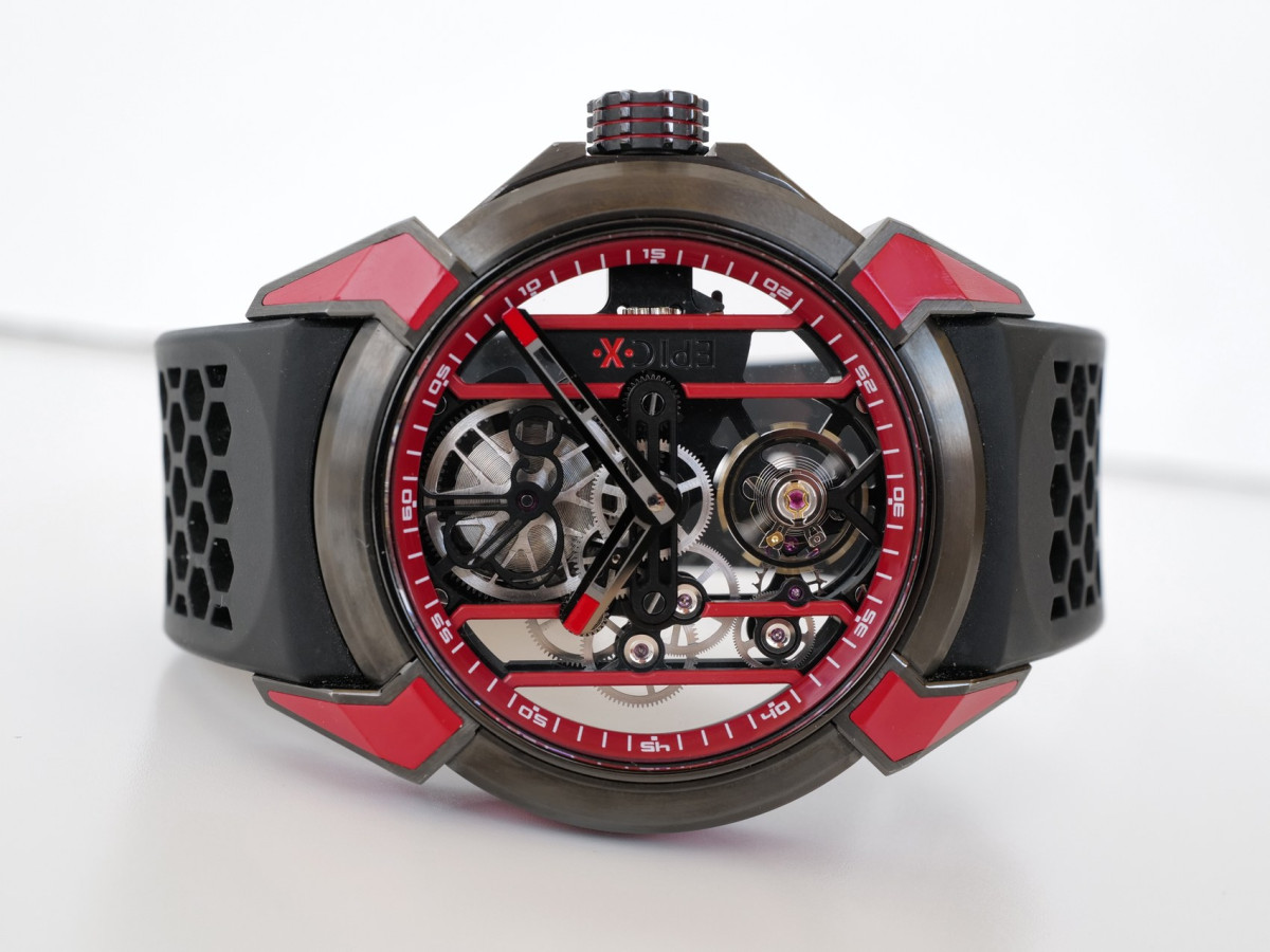 Швейцарские часы Jacob & Co. Epic X Racing Black Red Titanium Limited Edition 44