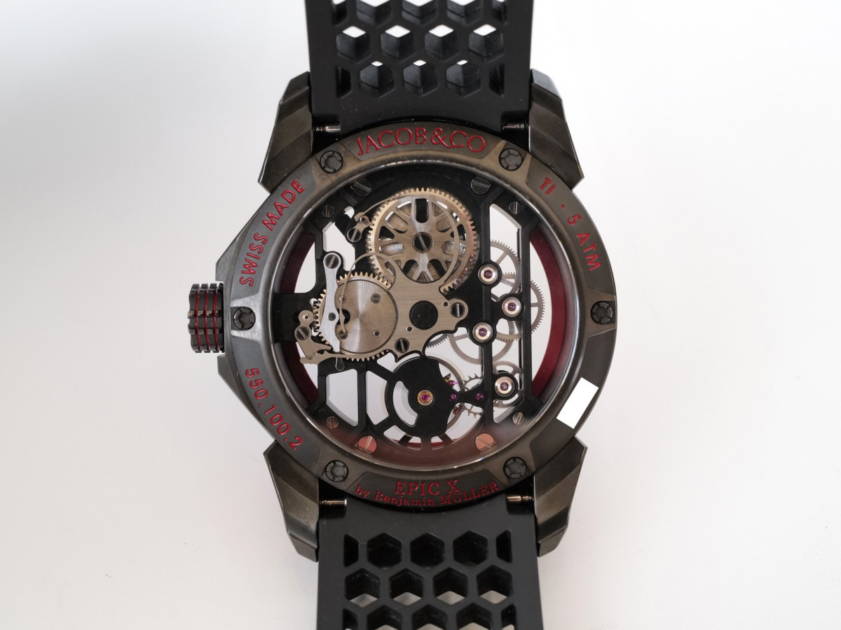 Швейцарские часы Jacob & Co. Epic X Racing Black Red Titanium Limited Edition 44