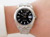 Швейцарський годинник Rolex Datejust 41 Black Dial Domed Bezel Jubilee Bracelet