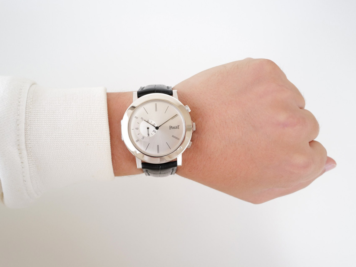 Швейцарские часы Piaget Altiplano Double Jeu 18K White Gold 43