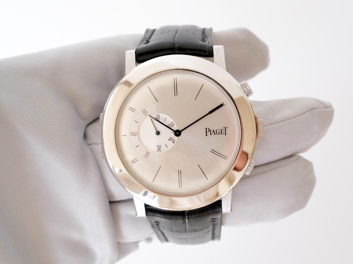 Швейцарские часы Piaget Altiplano Double Jeu 18K White Gold 43