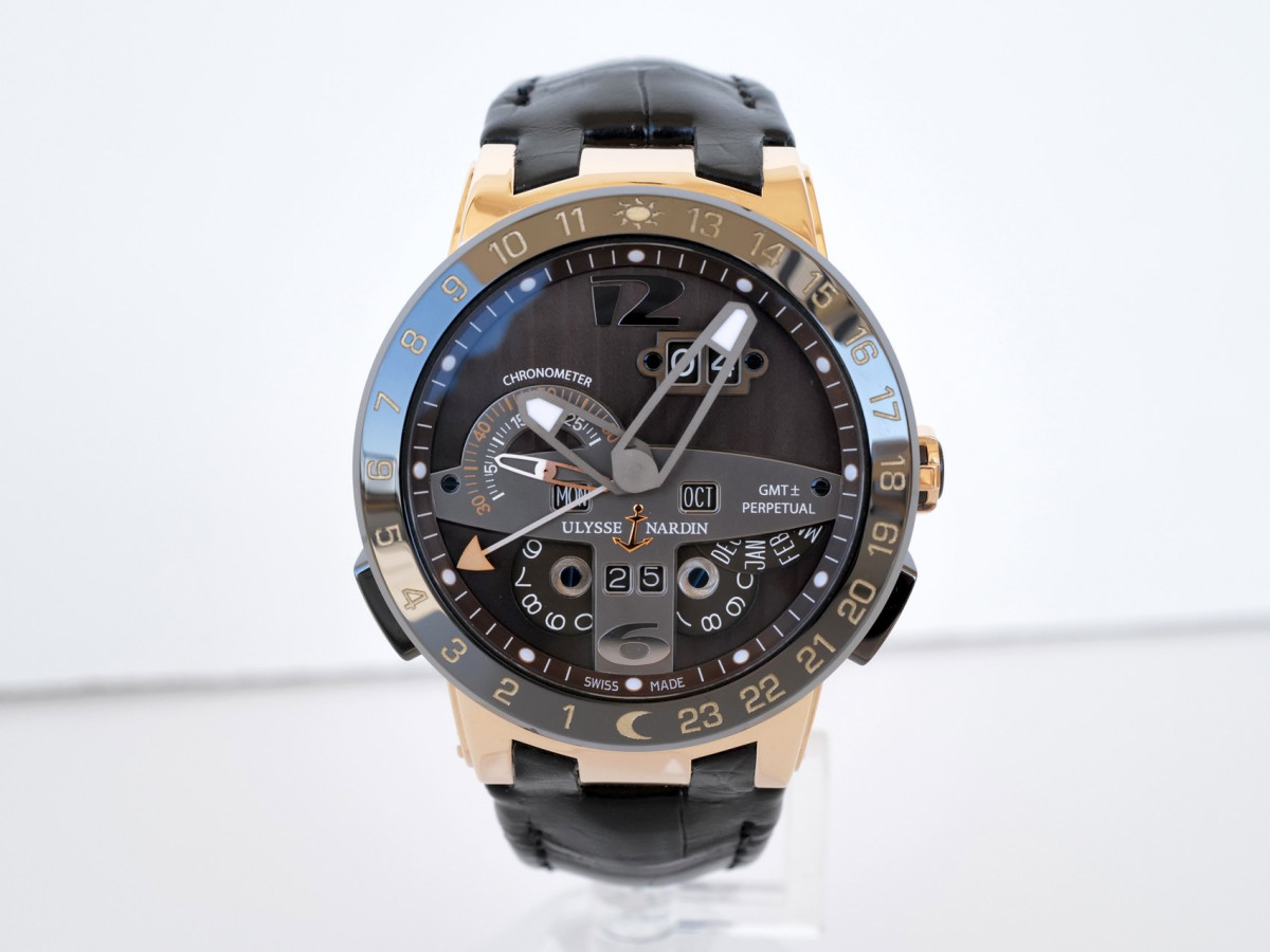 Swiss watch Ulysse Nardin Executive El Toro GMT Perpetual Limited Edition 18K Rose Gold 43