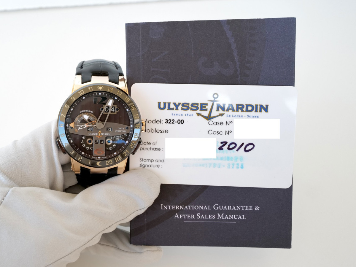 Swiss watch Ulysse Nardin Executive El Toro GMT Perpetual Limited Edition 18K Rose Gold 43