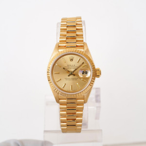 Швейцарський годинник Rolex Lady-Datejust 26 President 18K Yellow Gold