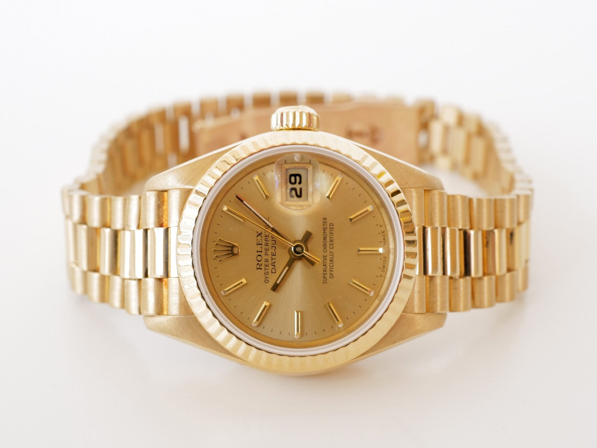 Швейцарський годинник Rolex Lady-Datejust 26 President 18K Yellow Gold