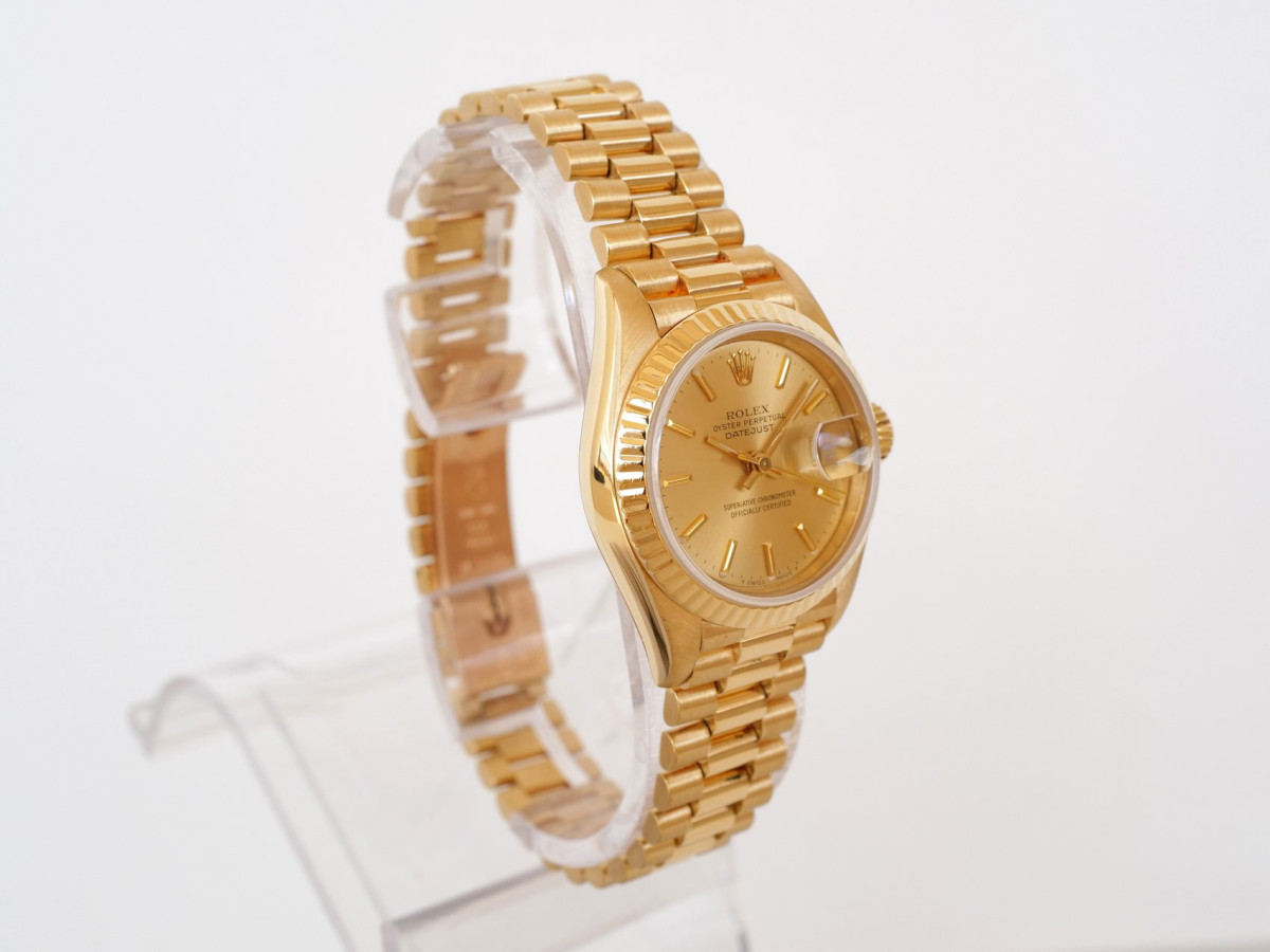 Швейцарський годинник Rolex Lady-Datejust 26 President 18K Yellow Gold
