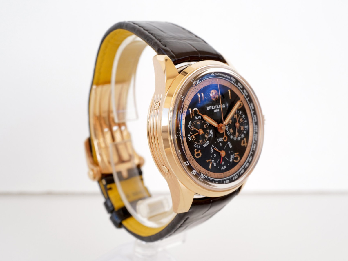 Швейцарський годинник Breitling Premier B19 Datora 140th Anniversary Limited Edition 18K Rose Gold Perpetual Calendar Chronograph 42
