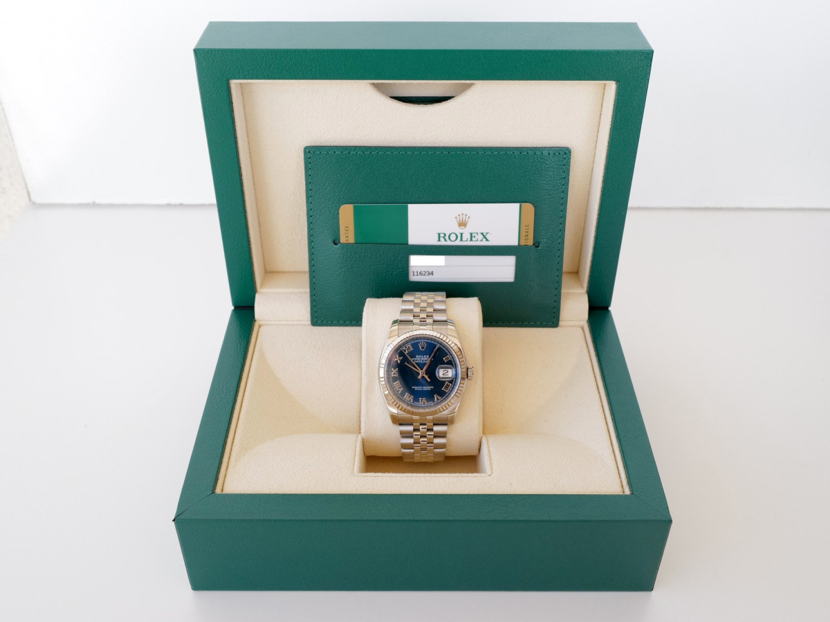 Швейцарський годинник Rolex Datejust 36 Jubilee Steel Blue Roman Dial