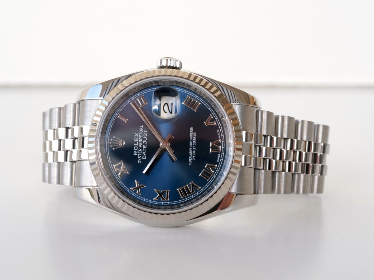 Швейцарський годинник Rolex Datejust 36 Jubilee Steel Blue Roman Dial