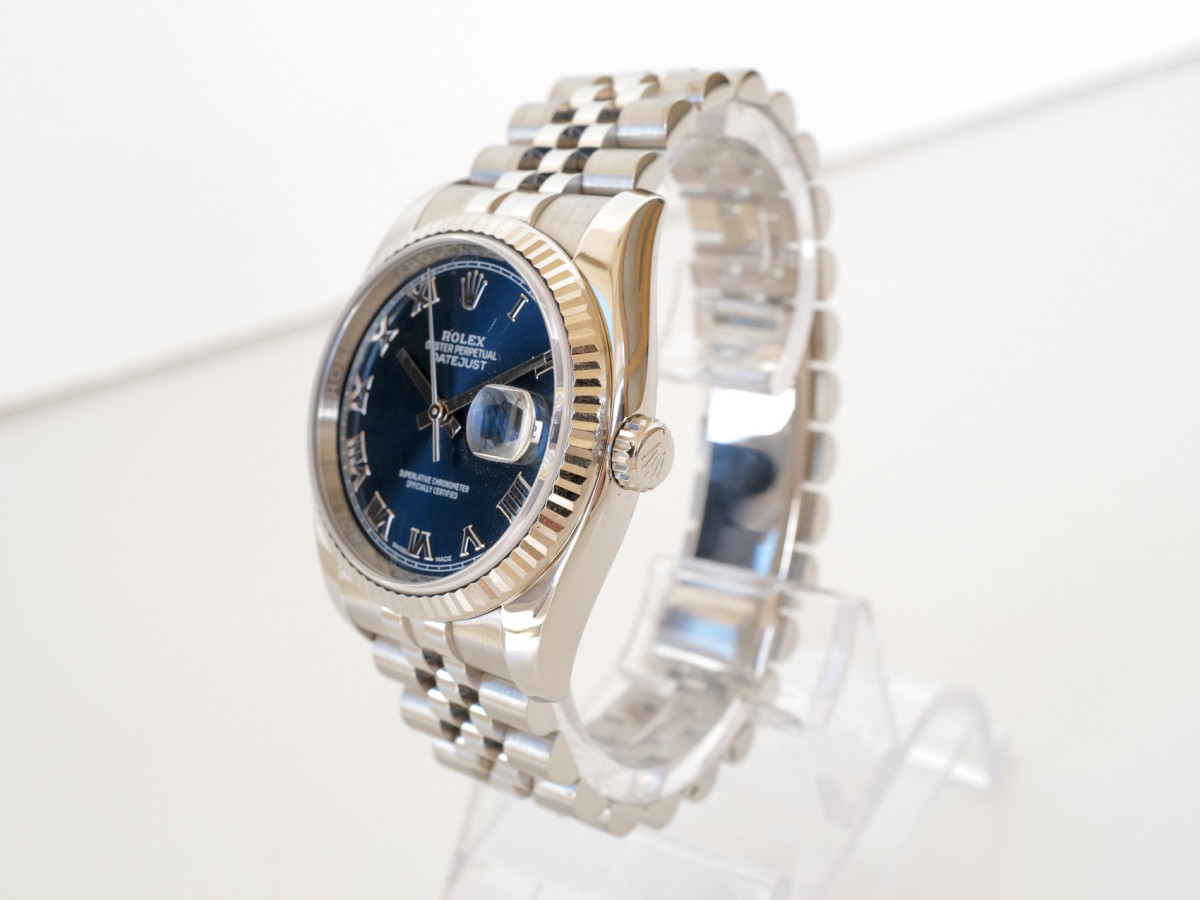 Швейцарський годинник Rolex Datejust 36 Jubilee Steel Blue Roman Dial