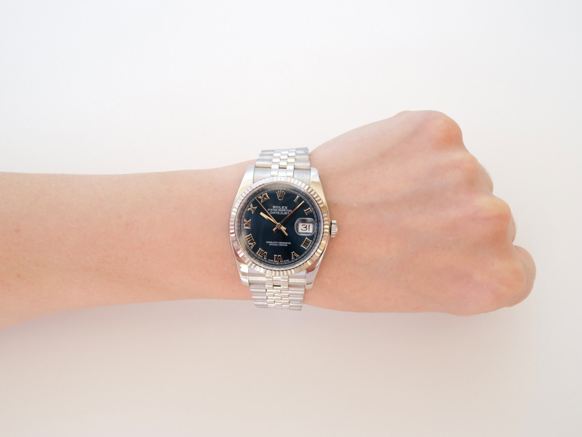 Швейцарський годинник Rolex Datejust 36 Jubilee Steel Blue Roman Dial