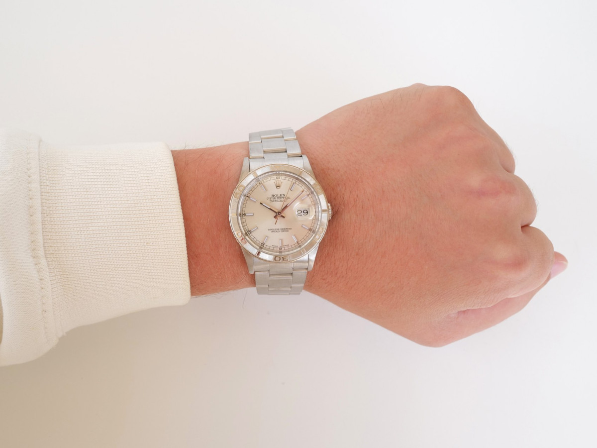 Swiss watch Rolex Datejust Turn-O-Graph 36 Oyster Steel 18K White Gold Bezel