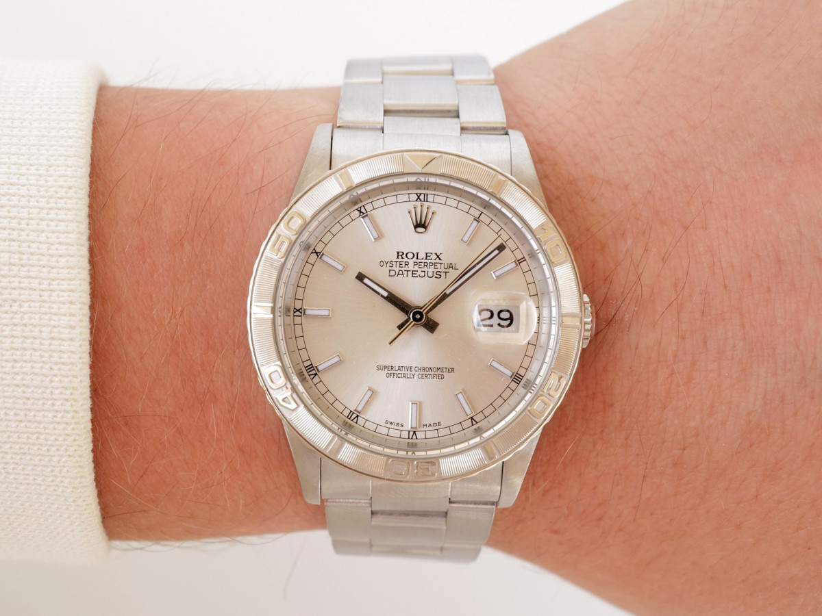 Swiss watch Rolex Datejust Turn-O-Graph 36 Oyster Steel 18K White Gold Bezel
