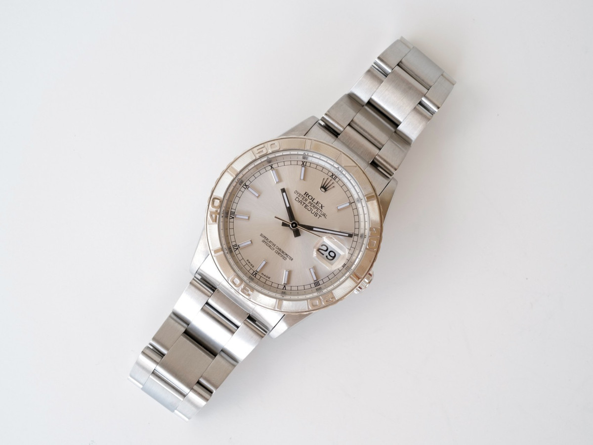 Swiss watch Rolex Datejust Turn-O-Graph 36 Oyster Steel 18K White Gold Bezel