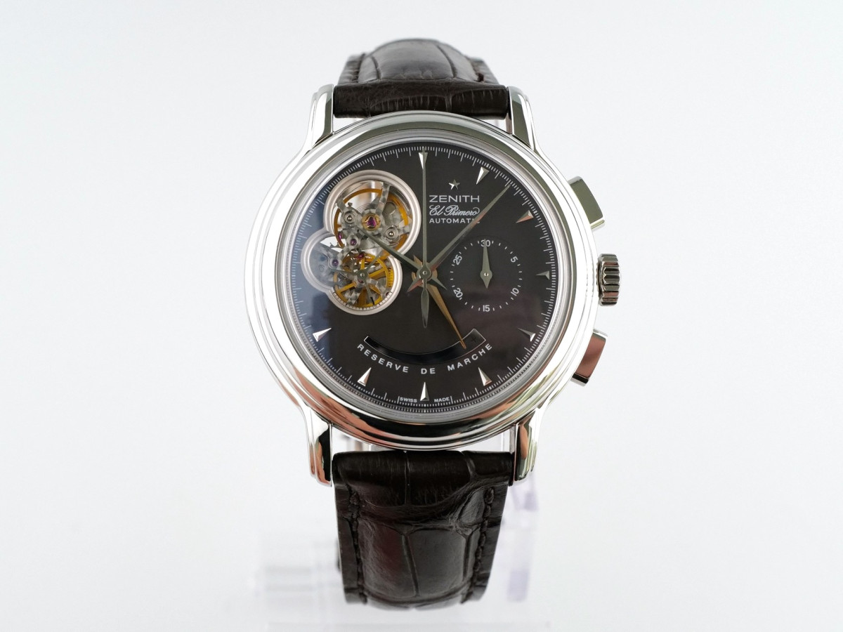 Швейцарський годинник Zenith Chronomaster T Open Chronograph Brown Dial 40
