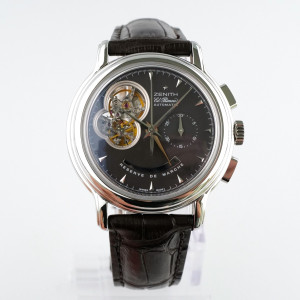 Швейцарський годинник Zenith Chronomaster T Open Chronograph Brown Dial 40