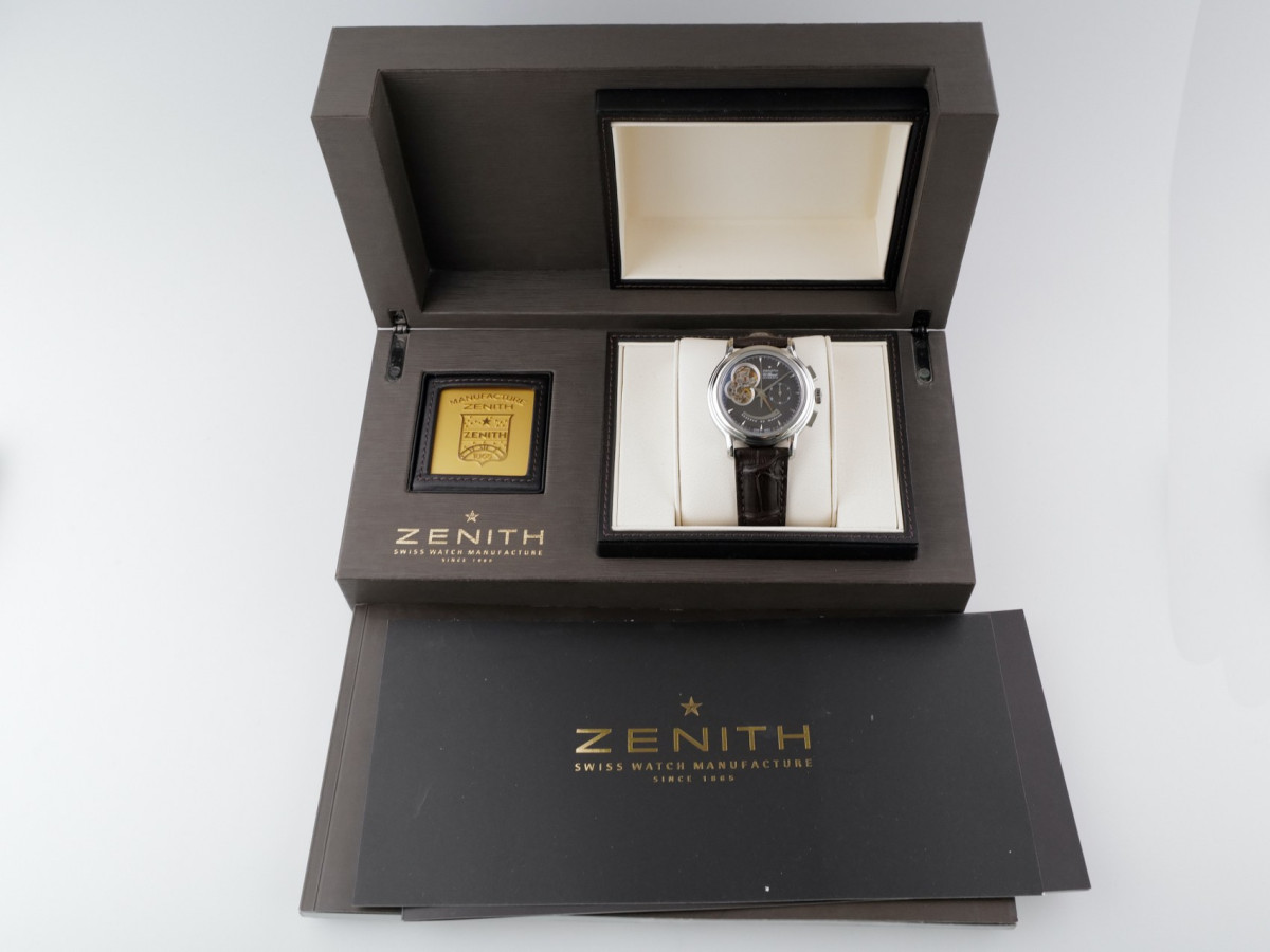 Швейцарський годинник Zenith Chronomaster T Open Chronograph Brown Dial 40